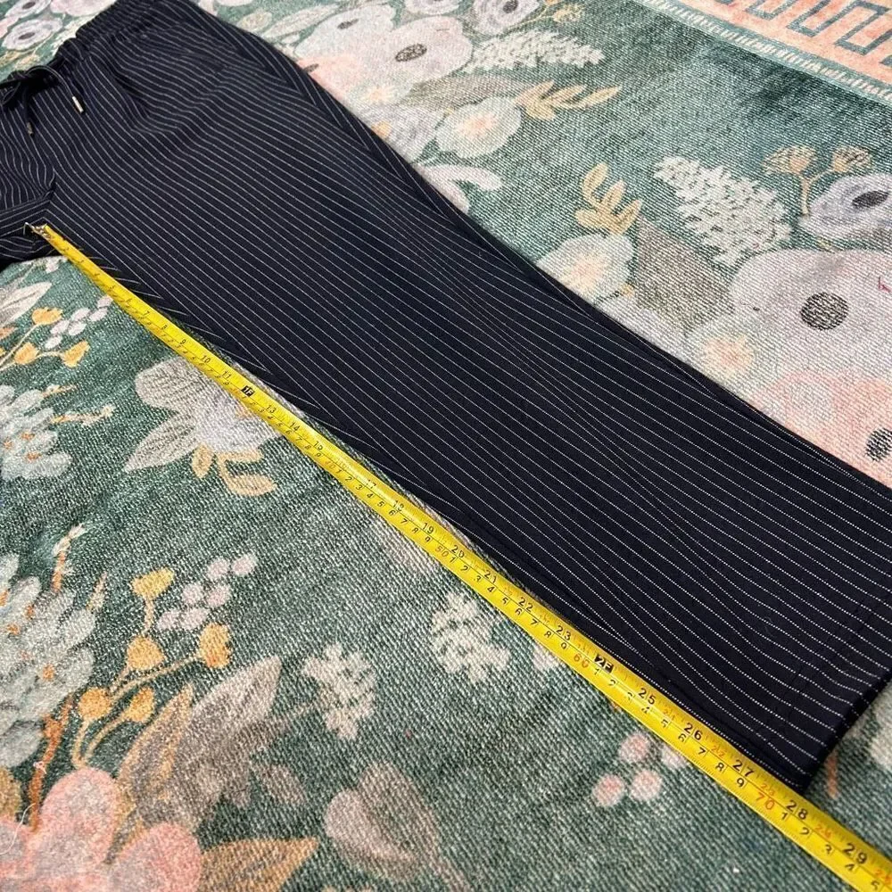 Jack & Jones Pants men’s Size 30 Navy Blue White Tapered Vega Pinstripe Trouser